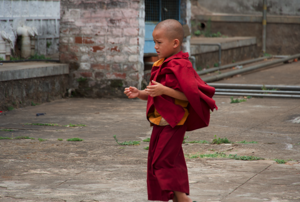 A small child monk at Dhondenling